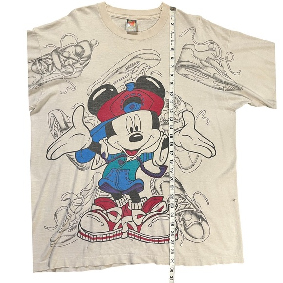 Vintage Mickey Unlimited Jerry Leigh Hip Hop Single Stitch Shirt Men XL - Picture 5 of 6